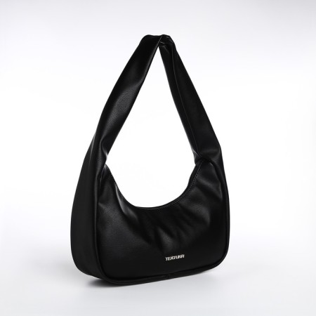 Women's bag Textura, baguette, small size, black color-2