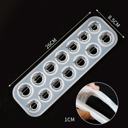 The form of silicone universal “rings” for 14 rings, 7 sizes - from 1.7 cm to 2.3 cm-2