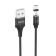 Hoco U76, USB cable - Microusb, 2 a, 1.2 m, magnetic, black