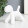 Souvenir Polystone "Dog" White 10x7.8x5.4 cm