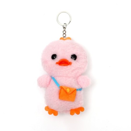 Soft toy "duckling", on a key fob, color mix