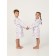 Children's robe with a hood, height 122 cm