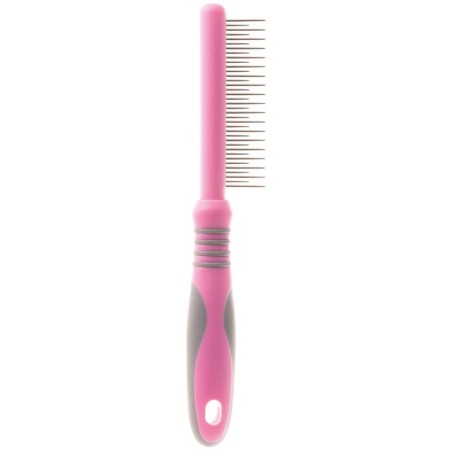 Delight Rose comb, with rings, disclaiming 18/19 teeth 12/20 mm, pink-2
