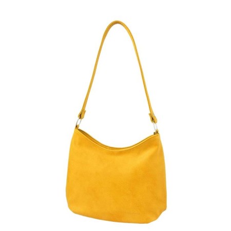 Bag bag claim. Kozh, lightning department, yellow color 30x10x25cm