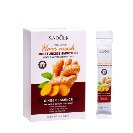 Hair mask, ginger extract, 10 g x 20 pieces