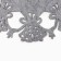 Napkin New Year's decorative shade "Bells", gray color, D 30 cm, felt