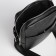 Male bag over the shoulder, Textura, artificial leather, black color