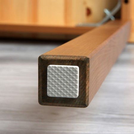 Layer furniture square tundra, size 25 x 25 mm, 18 pcs, polymer, white color-8