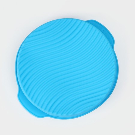 Baking uniform with handles of the valve "Circle", silicone, 27 × 24 × 6 cm, inner diameter 22 cm, color mix-3
