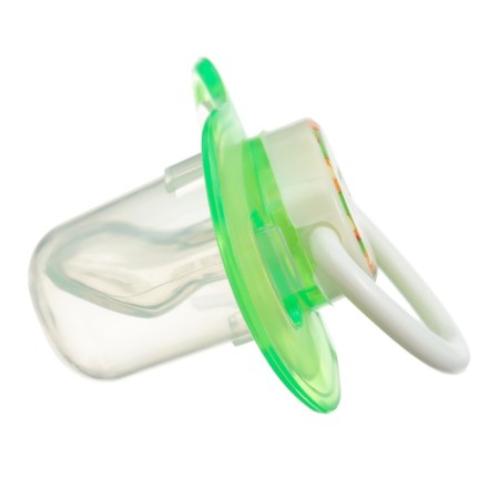 Nipple - orthodontic dummy with container, +3 months, green color-5