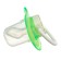Nipple - orthodontic dummy with container, +3 months, green color