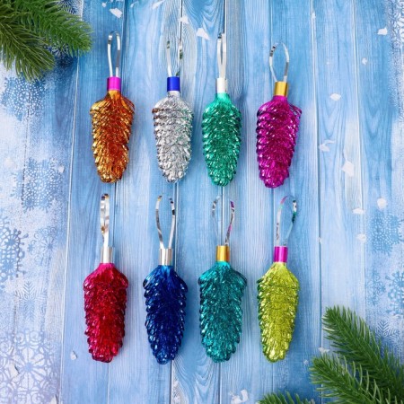 Decoration New Year's foil "Bump" small, mix-2