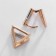 Earrings Metal Xuping Triangle of Emistence, Color with Silver-Oloboy