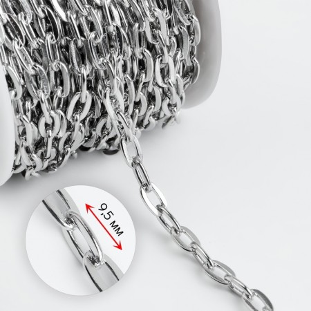 A bag for a bag, iron, 9 × 5 mm, 10 ± 0.5 m, silver color-1