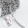 A bag for a bag, iron, 9 × 5 mm, 10 ± 0.5 m, silver color