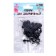 Glass eyes on a metal leg, set 34 pcs, d = 1 cm, black color