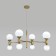 Ceiling Lamp Eurosvet Bubble 30182/8, E27, G9, 8x20W, 1000x760 mm, Color gold