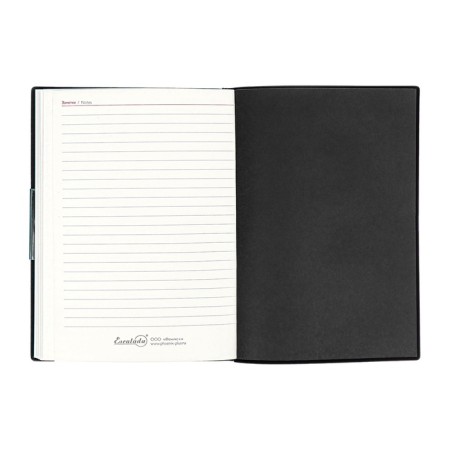The weekly dated 2025, Escalada, a soft cover made of artificial leather, A6+, 80 sheets, embossing foil, block 70 g/m², black-16
