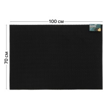 Rug EVA Universal Grand Caratt, honeycombs 100 x 70 cm, black