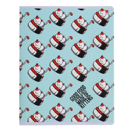 Notebook of 48 sheets in the cage "which", the cover coated cardboard, matte lamination of Soft Touch, mix-4