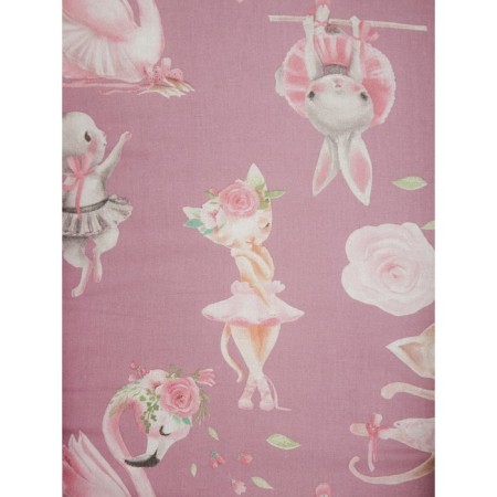 Set in the crib "Delicate dance", 15 objects, pink color-7