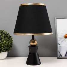 Ansi table lamp E27 40W black and gold 23x23x40 cm