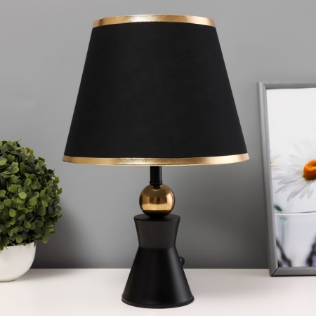 Ansi table lamp E27 40W black and gold 23x23x40 cm