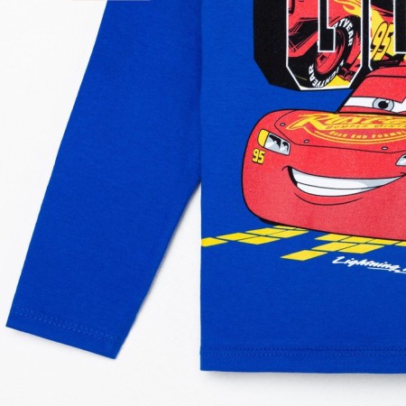 T-shirt with long sleeve "Cars", Disney, height 122-128, blue-8