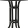 Set of garden furniture: table, 2 stools, black