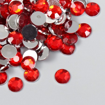 Decor for creativity plastic "Rhinas. Red" set 300 pcs d = 0.8 cm