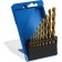 Set of drill on metal bison, P6M5, cylinder. Saar, 1-10 mm, 10 pcs, titanium coating
