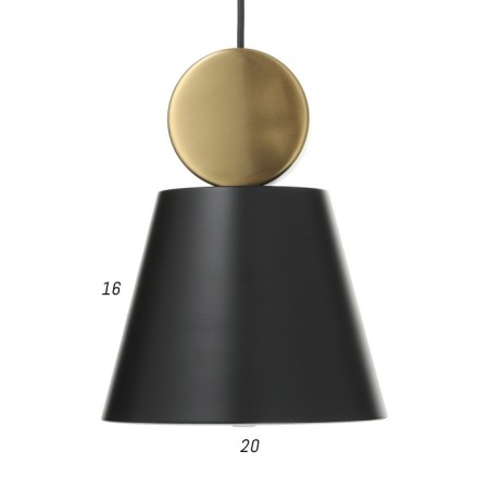 Lamp Bayerlux 2285/1b LED black and gold 20x20x24-124 cm-5