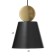 Lamp Bayerlux 2285/1b LED black and gold 20x20x24-124 cm
