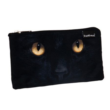 Penal soft, 1 compartment, 120 x 220 mm, flat, Erich Krause, Black Cat, 57203