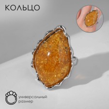 Romb Romb Romb Amber, brown color in silver, dimensionless