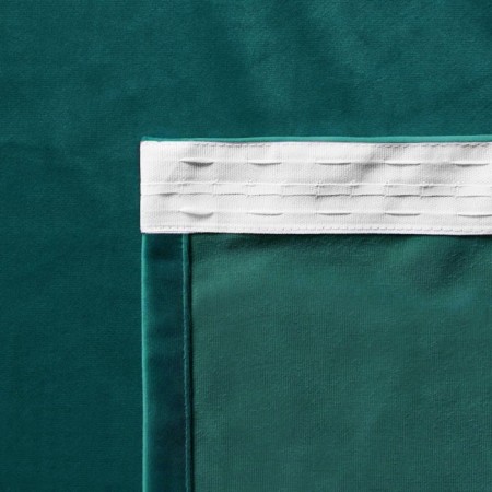 Set of curtains "velvet", size 2x145x270 cm, turquoise color-1