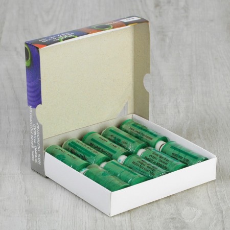 Threads DOR TAK 40/2, 400 yards, color No. 488 green, 10 pcs in the unitary enterprise.-1