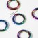 Rings for bags, d = 12/18 mm, thickness - 3 mm, 10 pcs, color gasoline