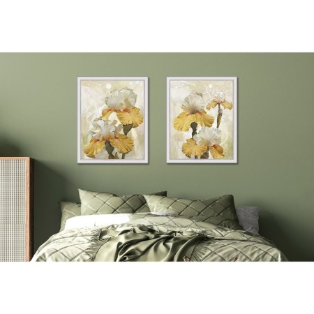 Reproduction of the picture "Romantic irises. No. 1 ”, 40x50, frame (45-a355)-4
