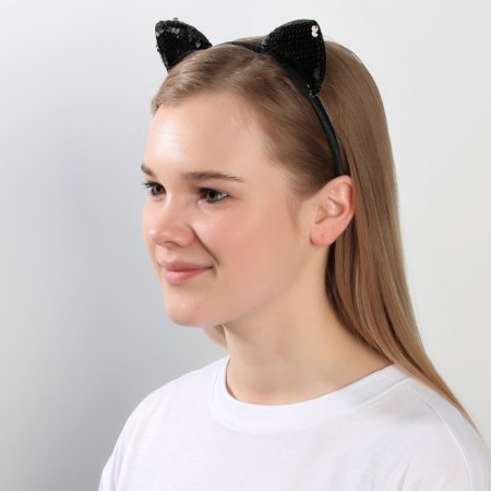 Hair rim ears kisa, black-5