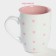 Mug ceramic shares "peas", 340 ml, pink color