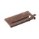 Key of zipper, length 14 cm, brown color