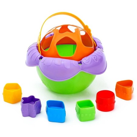 Didactic toy "Bucket Flower"-3