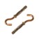 Anchor bolt of the bison, with a hook, yellow -recorded, 10x50 mm, 40 pcs