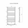 Terminus water heated towel rail "Classic" P10, 500x800 mm, lower connection, chrome