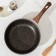 Granit Ultra Original pan, D = 24 cm, plastic handle, anti -stick coating, brown color