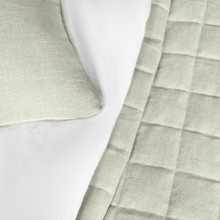 Jerry set: cover 160 x 220 cm, pillowcase 40 x 40 cm - 2 pcs, cream color-3