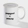 Homeleon mug ceramic shade “Dream and smile”, 350 ml, white color