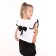 Kit for girls, white/black color, height 104 cm
