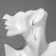 Earrings with pearls "Artemis" different drops, white color in silver